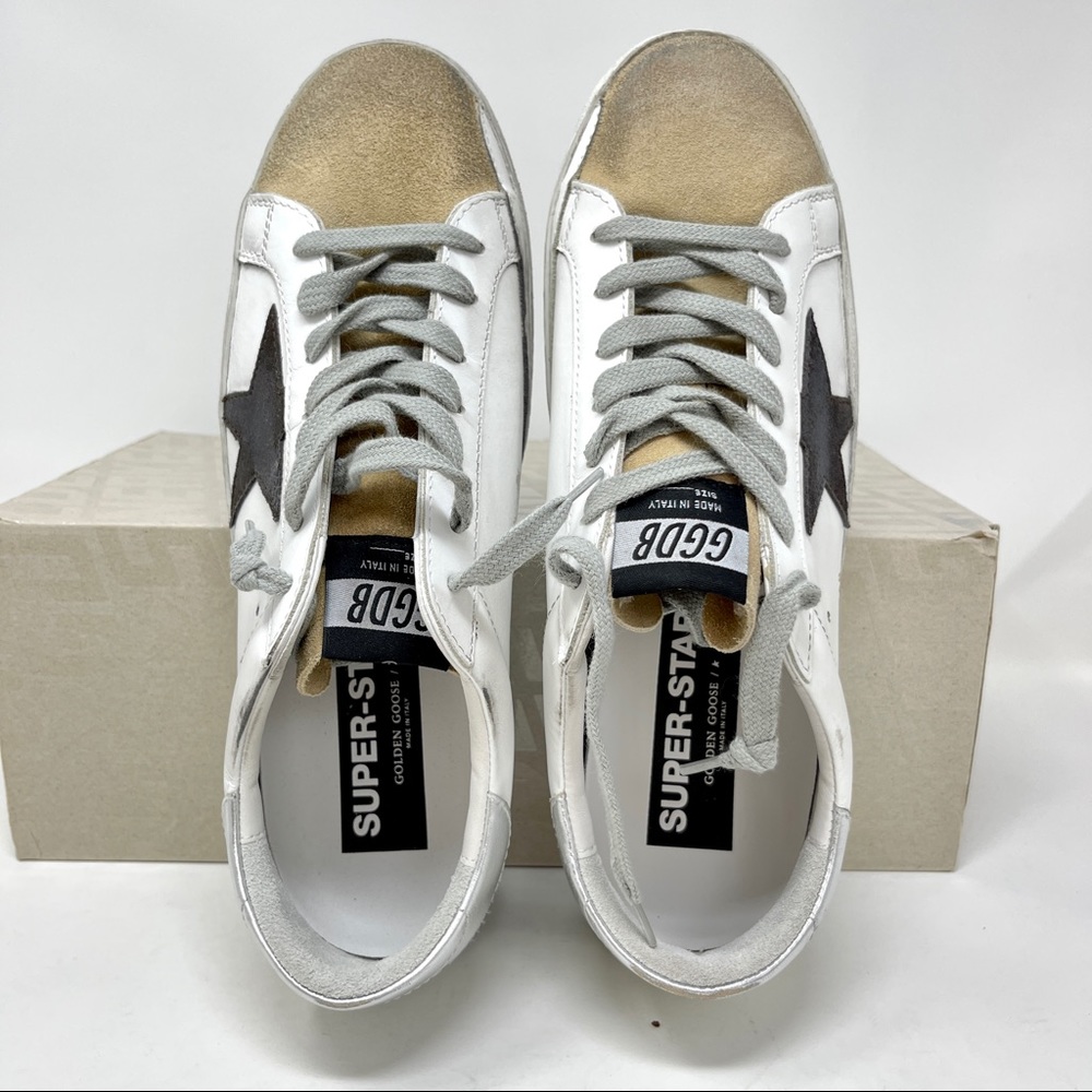 Golden Goose Superstar Men Classic White Leather Sneakers Laminated US 9 EU 42 - Picture 8 of 10